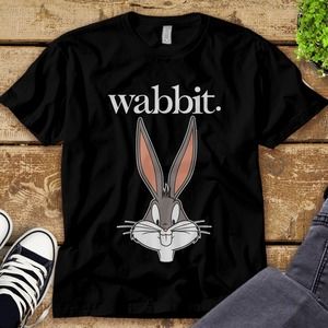 Looney Tunes Bugs Bunny Wabbit Big Face Disney Unisex Tee Adult T-shirt Kid